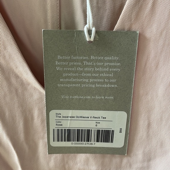 Everlane light Pink cap sleeve Blouse - Picture 2 of 4